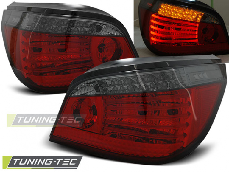LED Upgrade Design Rückleuchten für BMW 5er E60 Limousine 03-07 rot/rauch